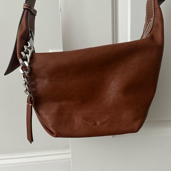 Zadig & Voltaire Le Cecilia Leather Bag Tawny Brown - Picture 4 of 12